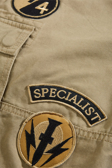 Jordan Craig Military Cargo Shorts - Khaki
