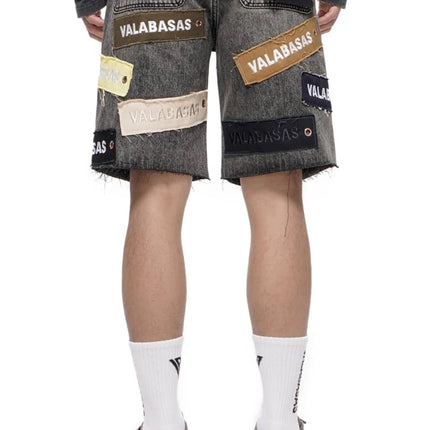 Valabasas Banner Shorts - Grey Wash