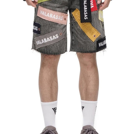 Valabasas Banner Shorts - Grey Wash