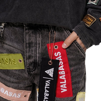 Valabasas Banner Shorts - Grey Wash