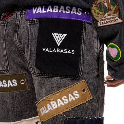 Valabasas Banner Shorts - Grey Wash