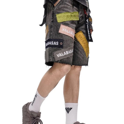 Valabasas Banner Shorts - Grey Wash