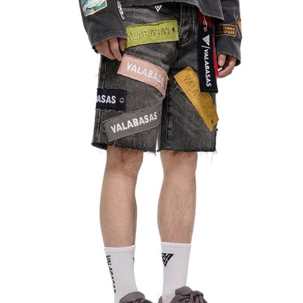Valabasas Banner Shorts - Grey Wash