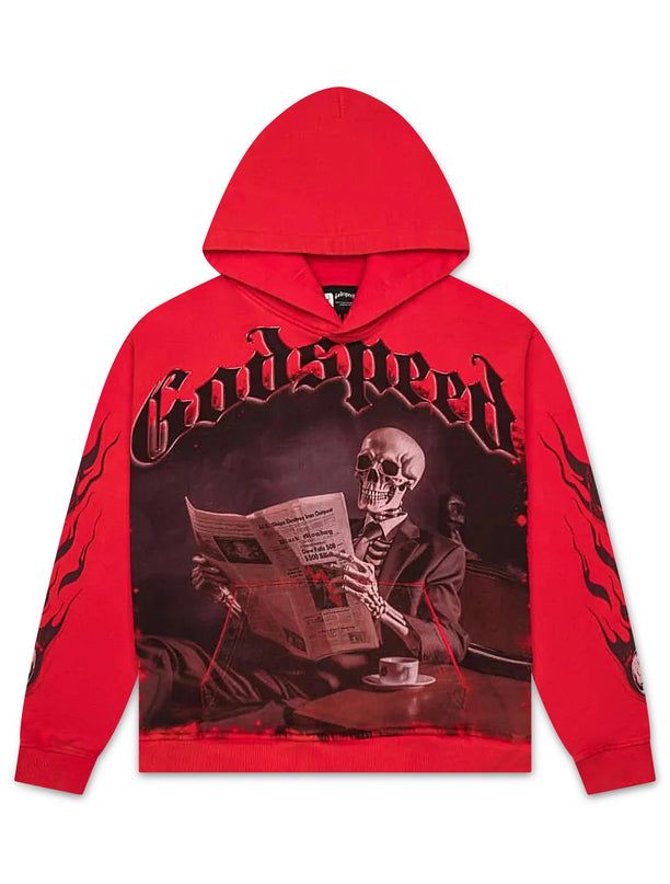 Godspeed Black Monday Hoodie - Red Wash