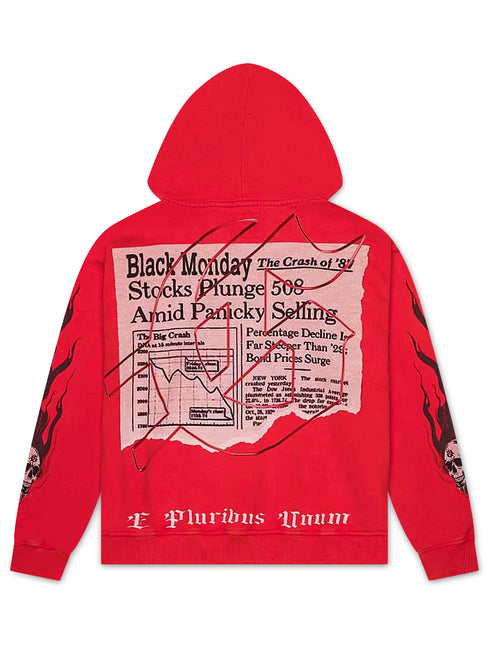 Godspeed Black Monday Hoodie - Red Wash