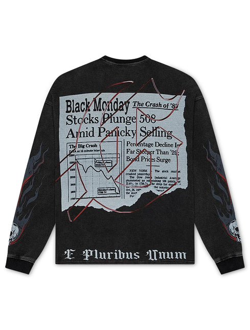 Godspeed Black Monday Thermal Long Sleeve - Grey wash