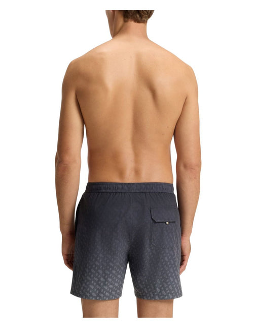 Boss Vale Monogram Print Shorts - Black