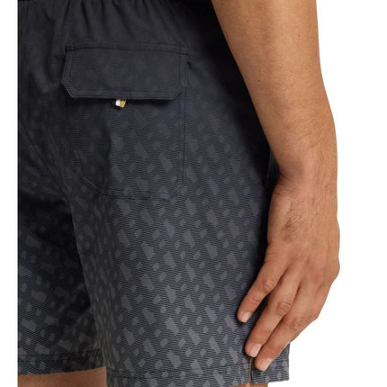 Boss Vale Monogram Print Shorts - Black