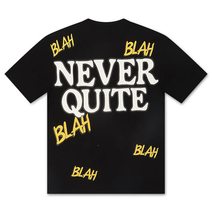 Red Letters Blah Blah Blah Tee - Black