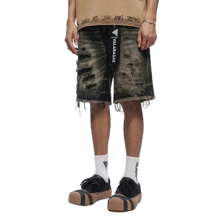 Valabasas Clipped Jorts - Grey Washed