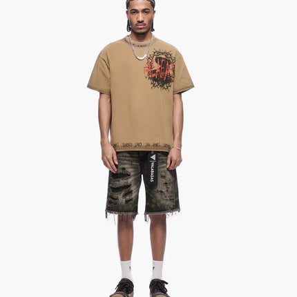 Valabasas Clipped Jorts - Grey Washed