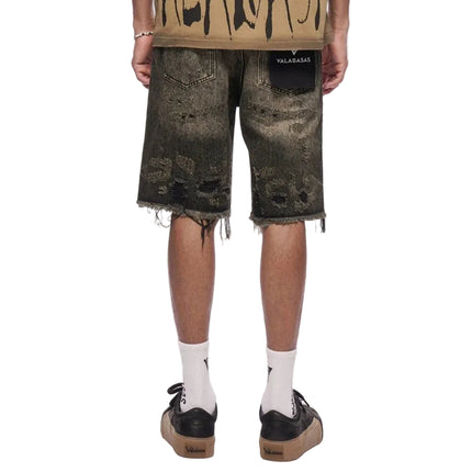 Valabasas Clipped Jorts - Grey Washed