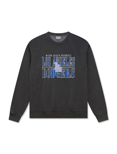 Mitchell & Ness Dodgers Downtown Fleece Crewneck - Black