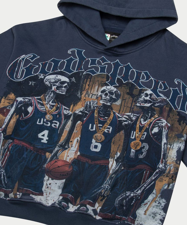 Godspeed Dream Team Hoodie - Navy Wash