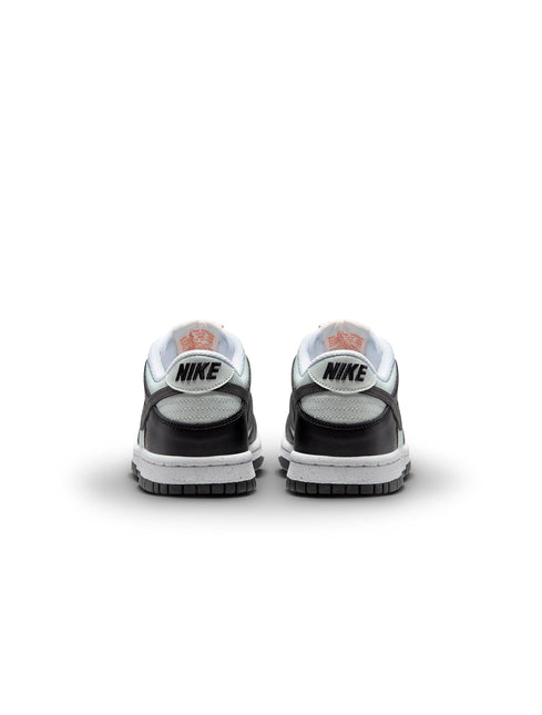 NIKE BIG KIDS DUNK LOW - BLACK BRIGHT MANDARIN NIKE