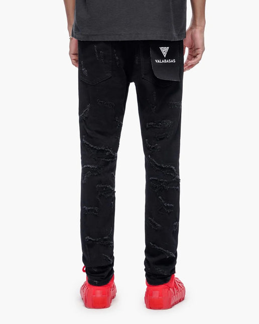 Valabasas Edge Skinny Jeans - Jet Black
