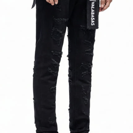 Valabasas Edge Skinny Jeans - Jet Black