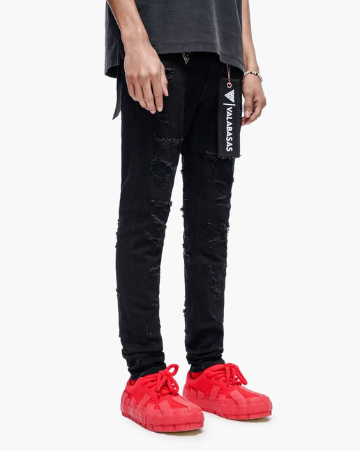 Valabasas Edge Skinny Jeans - Jet Black