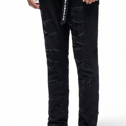 Valabasas Edge Skinny Jeans - Jet Black