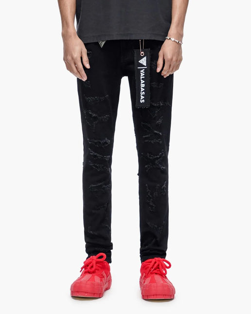 Valabasas Edge Skinny Jeans - Jet Black