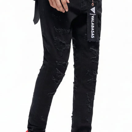 Valabasas Edge Skinny Jeans - Jet Black