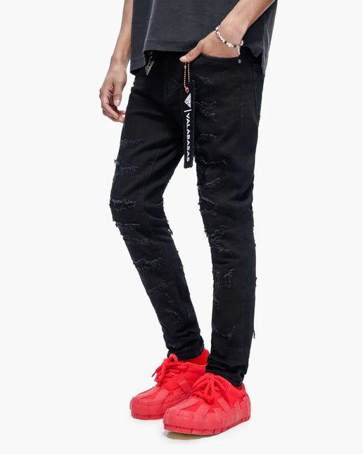 Valabasas Edge Skinny Jeans - Jet Black