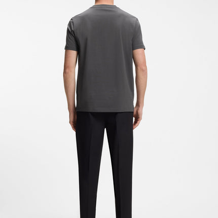 Boss Green Contrast Logo Tee - Charcoal