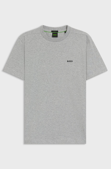 Boss Green Contrast Logo Tee - Grey