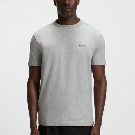 Boss Green Contrast Logo Tee - Grey