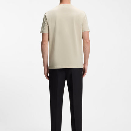 Boss Green Contrast Logo Tee - Beige