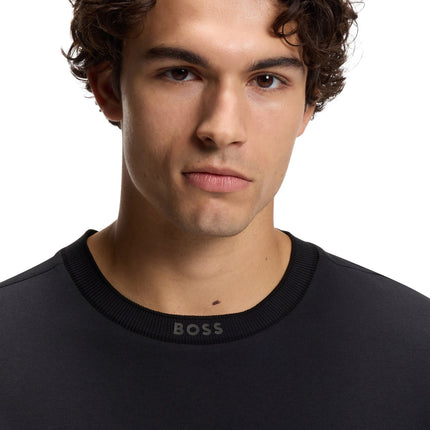 Boss Green Logo Crewneck Tee - Black