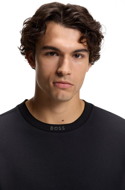 Boss Green Logo Crewneck Tee - Black