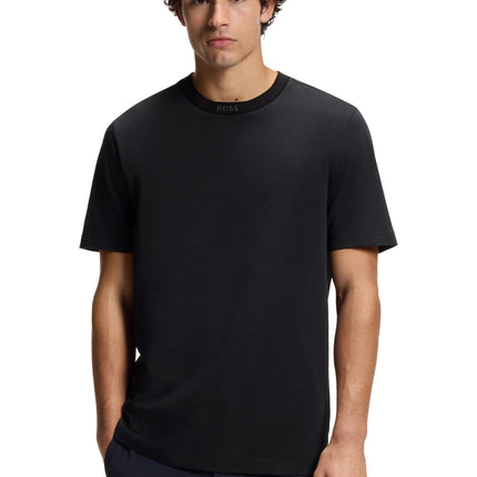 Boss Green Logo Crewneck Tee - Black