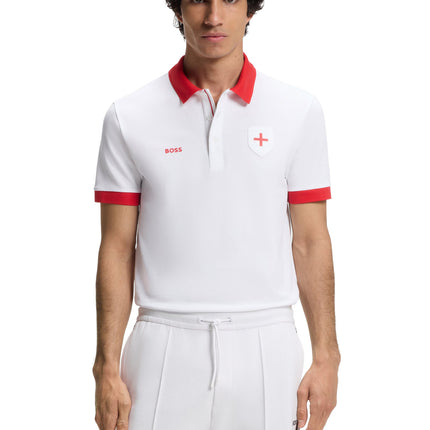 Boss Green England Polo - White