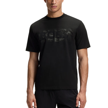 Boss Green Globe Logo Tee - Black