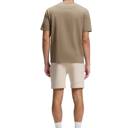Boss Green Globe Logo Tee - Light Brown
