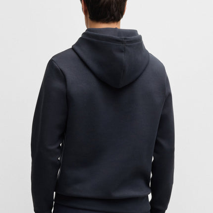 Boss Soody Tape Logo Hoodie - Navy - denim exchange