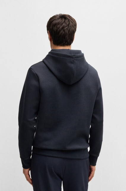 Boss Soody Tape Logo Hoodie - Navy - denim exchange