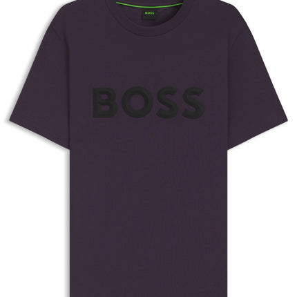 Boss Green Iconic Zone Tee - Dark Purple