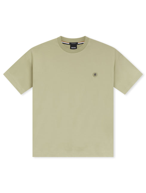 Boss Double-B Monogram Badge Tee - Khaki