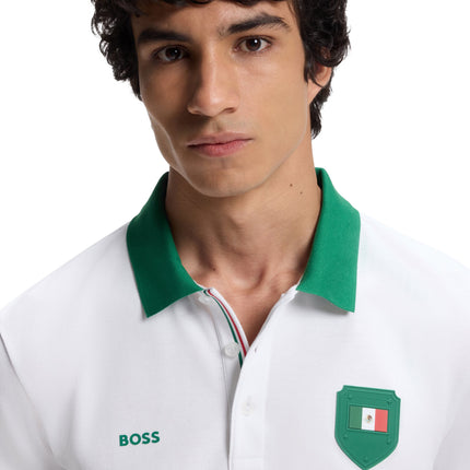 Boss Green Mexico Polo - White