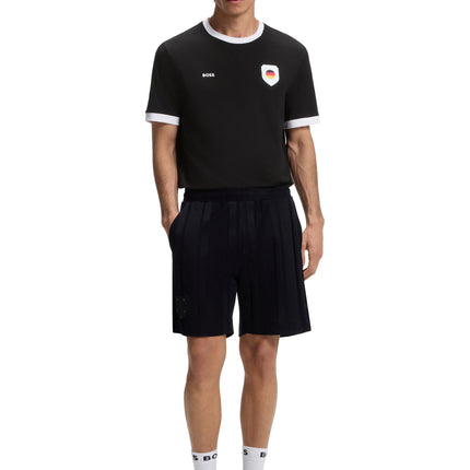 Boss Green Germany Cotton Stretch Tee - Black