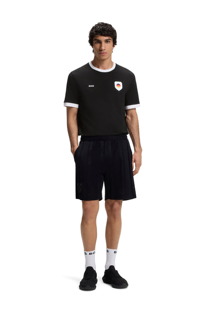 Boss Green Germany Cotton Stretch Tee - Black