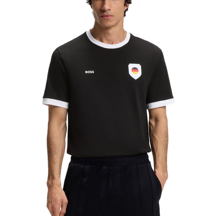 Boss Green Germany Cotton Stretch Tee - Black