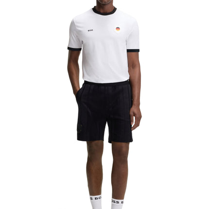 Boss Green Germany Cotton Stretch Tee - White