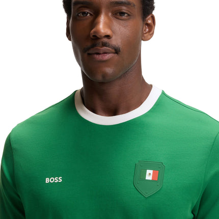 Boss Green Mexico Cotton Stretch Tee - Green
