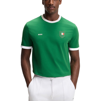 Boss Green Mexico Cotton Stretch Tee - Green