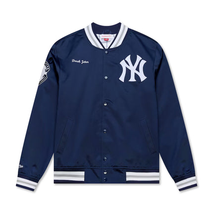 Mitchell & Ness Court Yankees Derek Jeter Satin Jacket - Navy