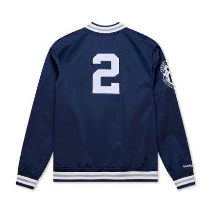 Mitchell & Ness Court Yankees Derek Jeter Satin Jacket - Navy