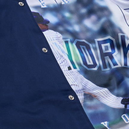 Mitchell & Ness Court Yankees Derek Jeter Satin Jacket - Navy